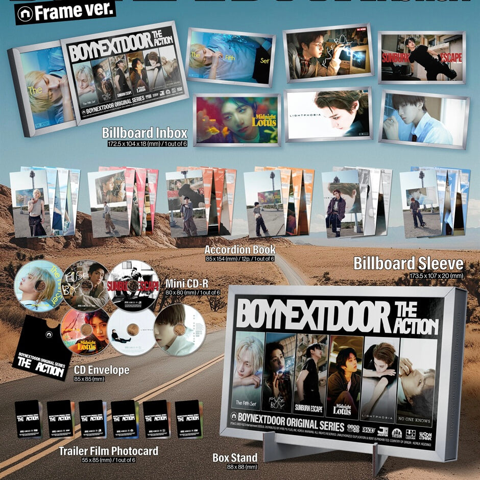 (PRE-ORDER) BOYNEXTDOOR - 5TH EP [THE ACTION] (FRAME VER.) - LightUpK