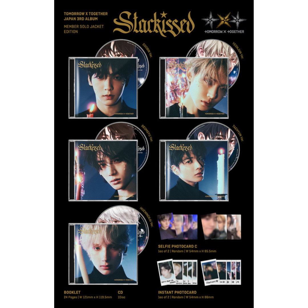 (PRE-ORDER) TOMORROW X TOGETHER - STARKISSED (FIRST PRESS LIMITED EDITION MEMBER SOLO JACKET EDITION) (5 VERSIONS) - LightUpK