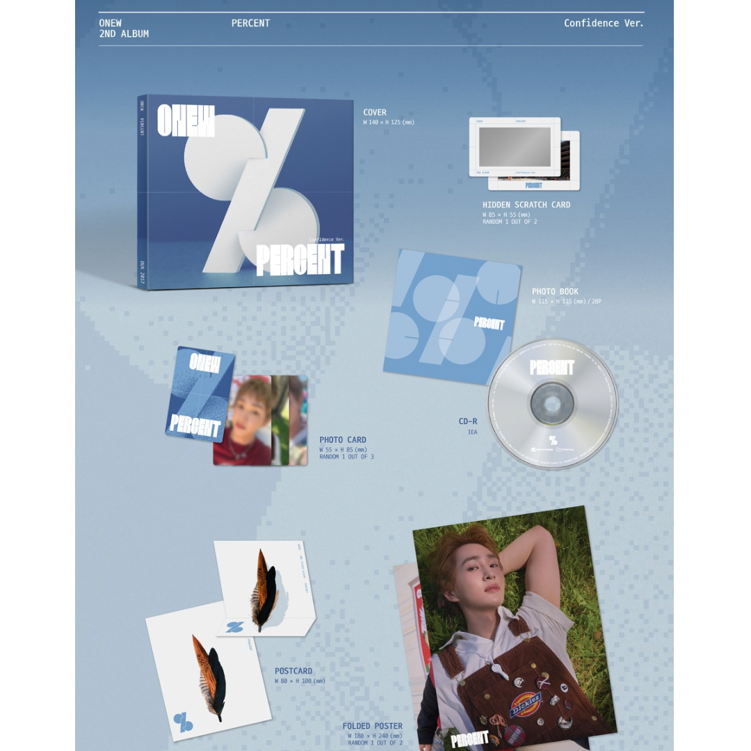 ONEW - 2ND ALBUM [PERCENT] (DIGIPACK VER.) (2 VERSIONS) - LightUpK