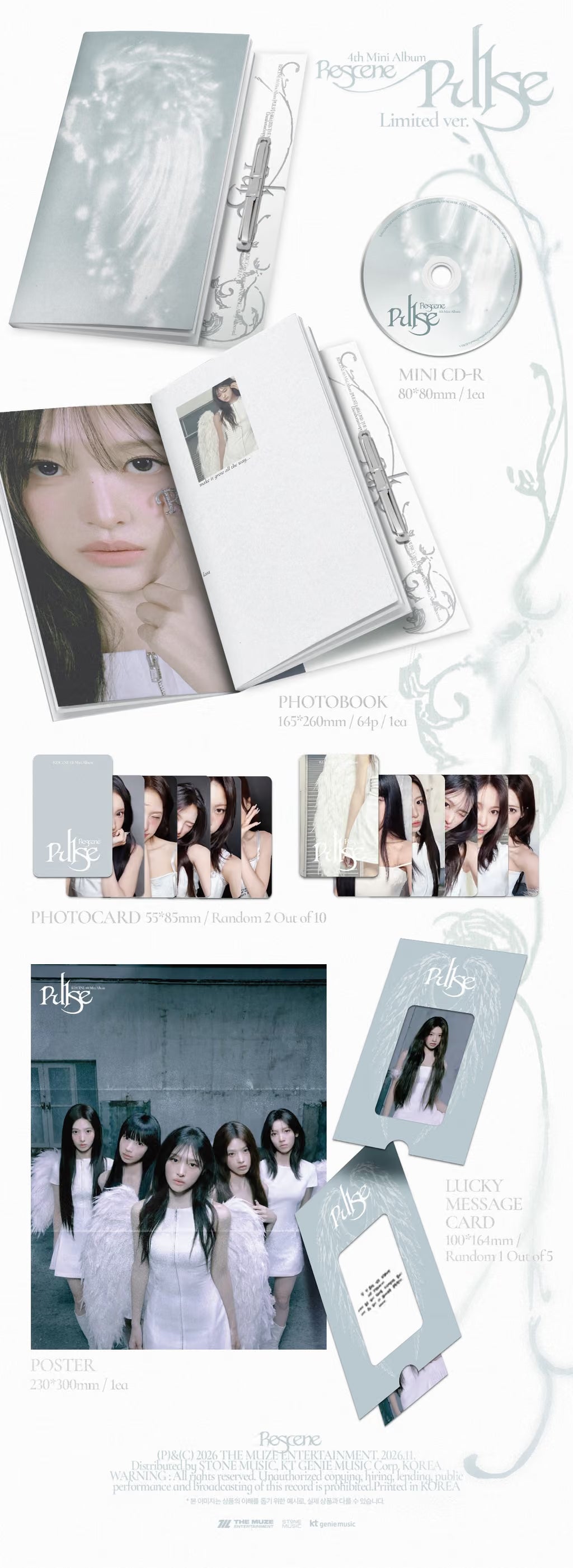 (PRE-ORDER) RESCENE - 4TH MINI ALBUM [PULSE] (LIMITED VER.) - LightUpK