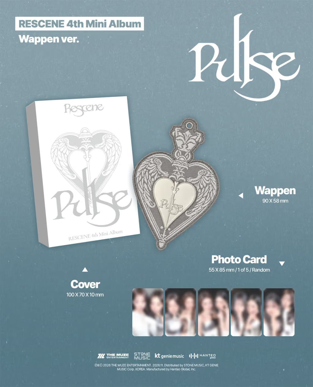 (PRE-ORDER) RESCENE - 4TH MINI ALBUM [PULSE] (WAPPEN VER.) - LightUpK