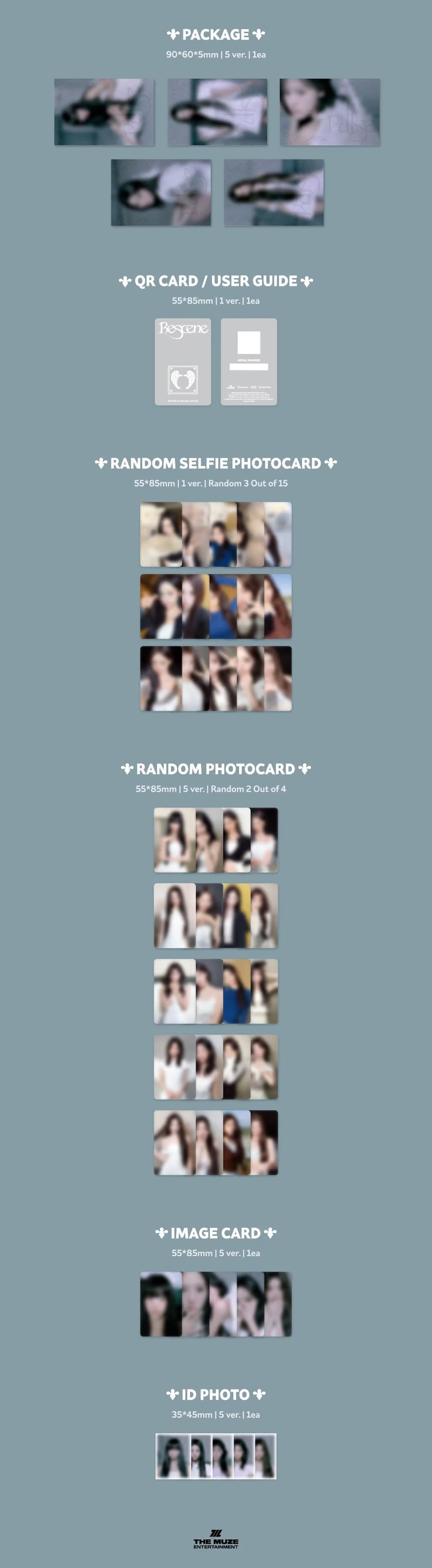 (PRE-ORDER) RESCENE - 4TH MINI ALBUM [PULSE] (QR VER.) (5 VERSIONS) RANDOM - LightUpK