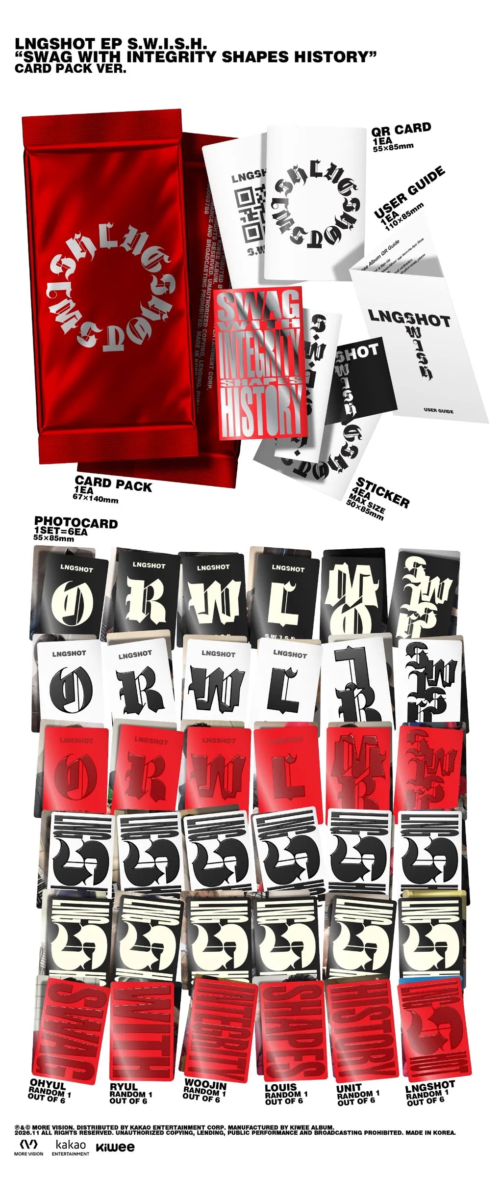 (PRE-ORDER) LNGSHOT - EP [S.W.I.S.H.] (CARD PACK VER.)