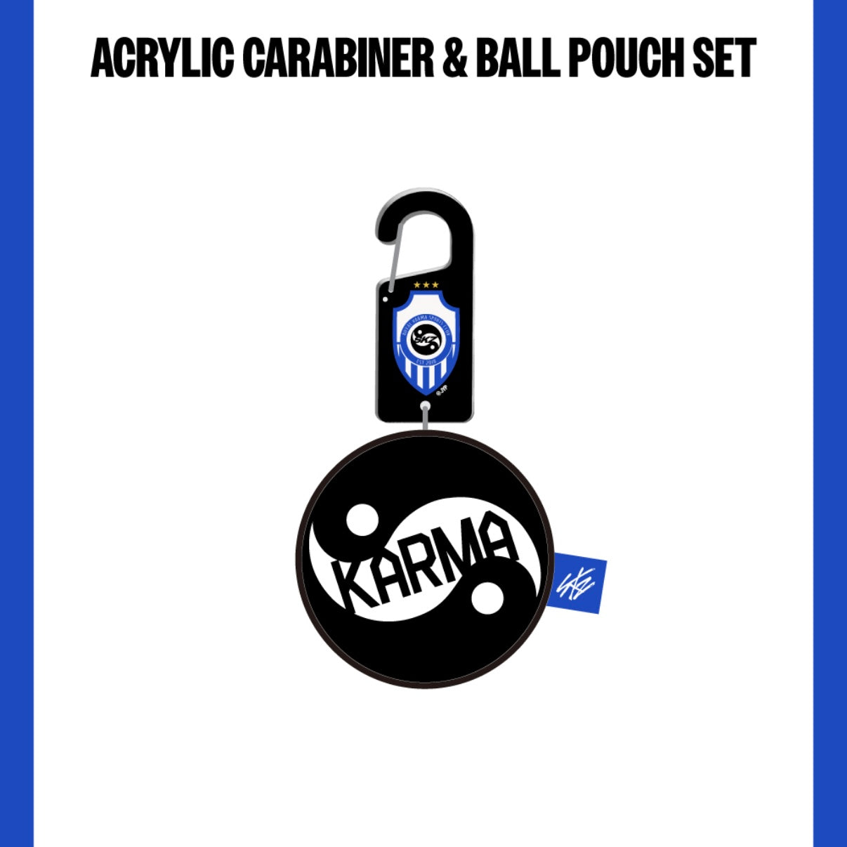 (PRE-ORDER) STRAY KIDS - ACRYLIC CARABINER & BALL POUCH SET - KARMA POP-UP MERCH - LightUpK