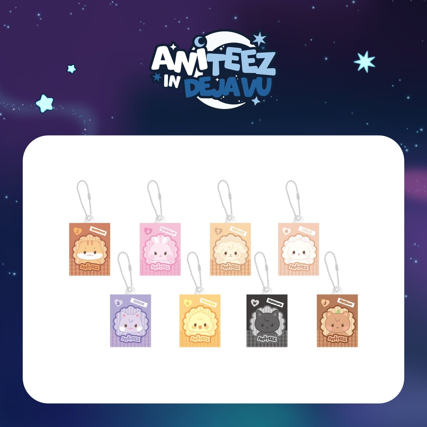 (PRE-ORDER) ATEEZ X ANITEEZ POP-UP [ANITEEZ IN DEJAVU] MD - RANDOM MINIATURE KEYRING