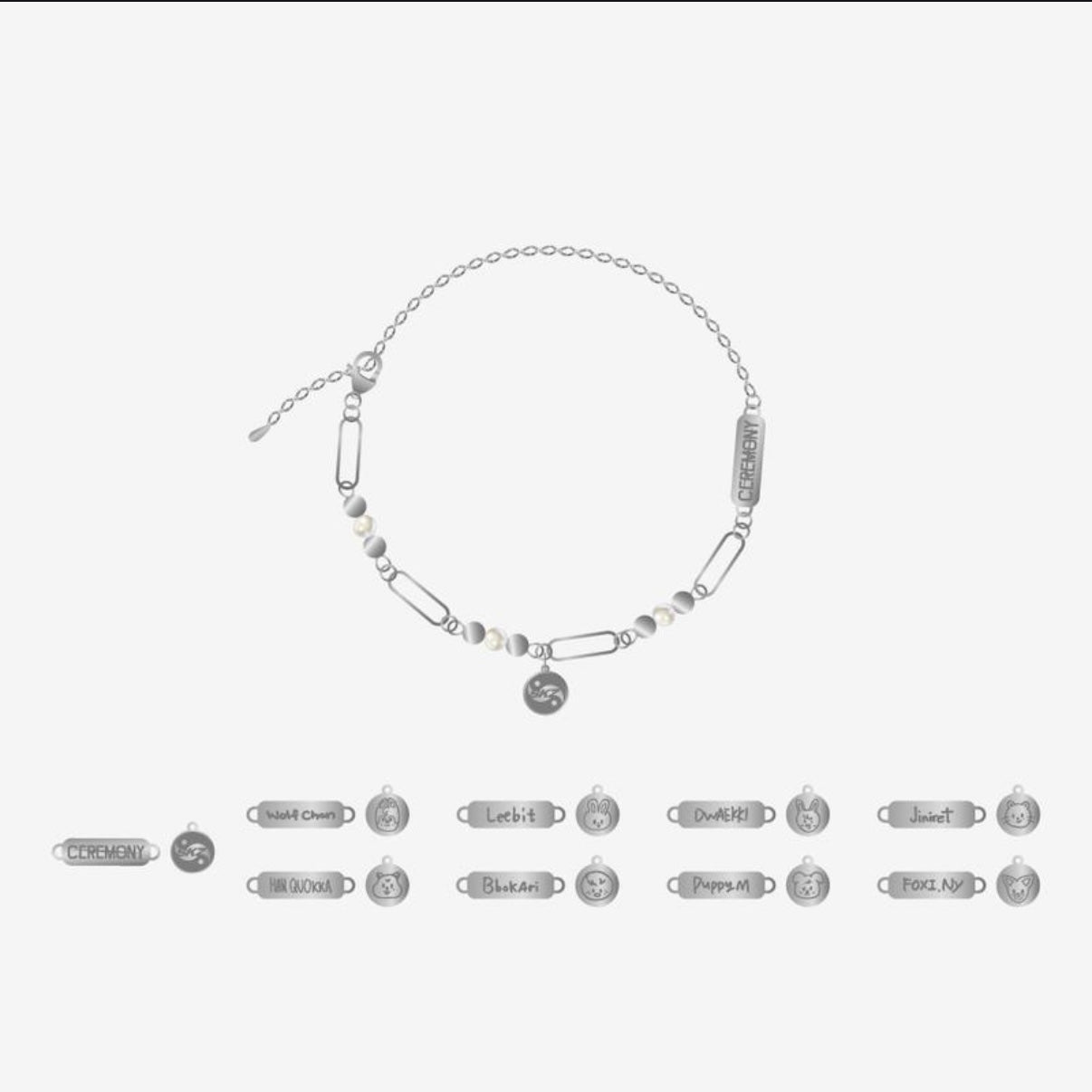 (PRE-ORDER) STRAY KIDS - SKZOO CEREMONY NECKLACE - KARMA POP-UP MERCH (8 VERSIONS) - LightUpK