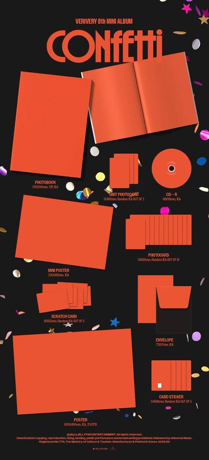(PRE-ORDER) VERIVERY - 8TH MINI ALBUM [CONFETTI] PHOTOBOOK VER.