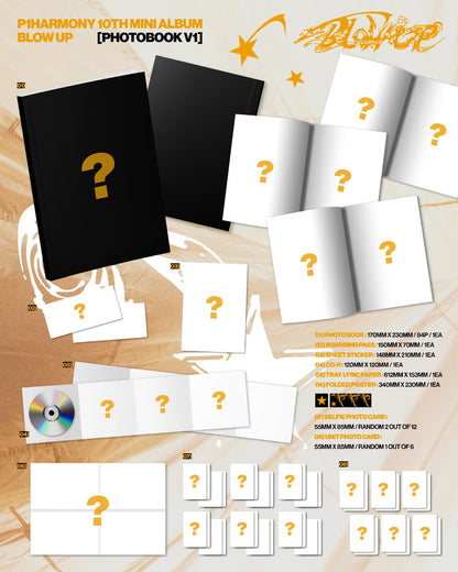 (PRE-ORDER) P1HARMONY - 10TH MINI ALBUM [BLOW UP] (PHOTOBOOK VER.) (3 VERSIONS) RANDOM