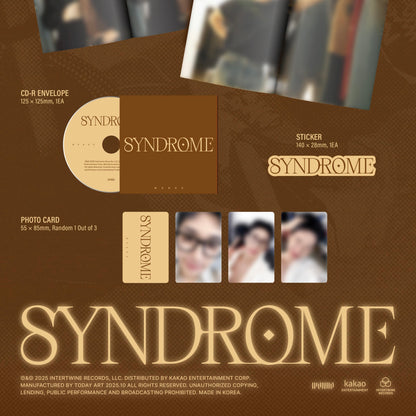 (PRE-ORDER) WONHO - 1ST FULL ALBUM [SYNDROME] (3 VERSIONS) RANDOM - LightUpK