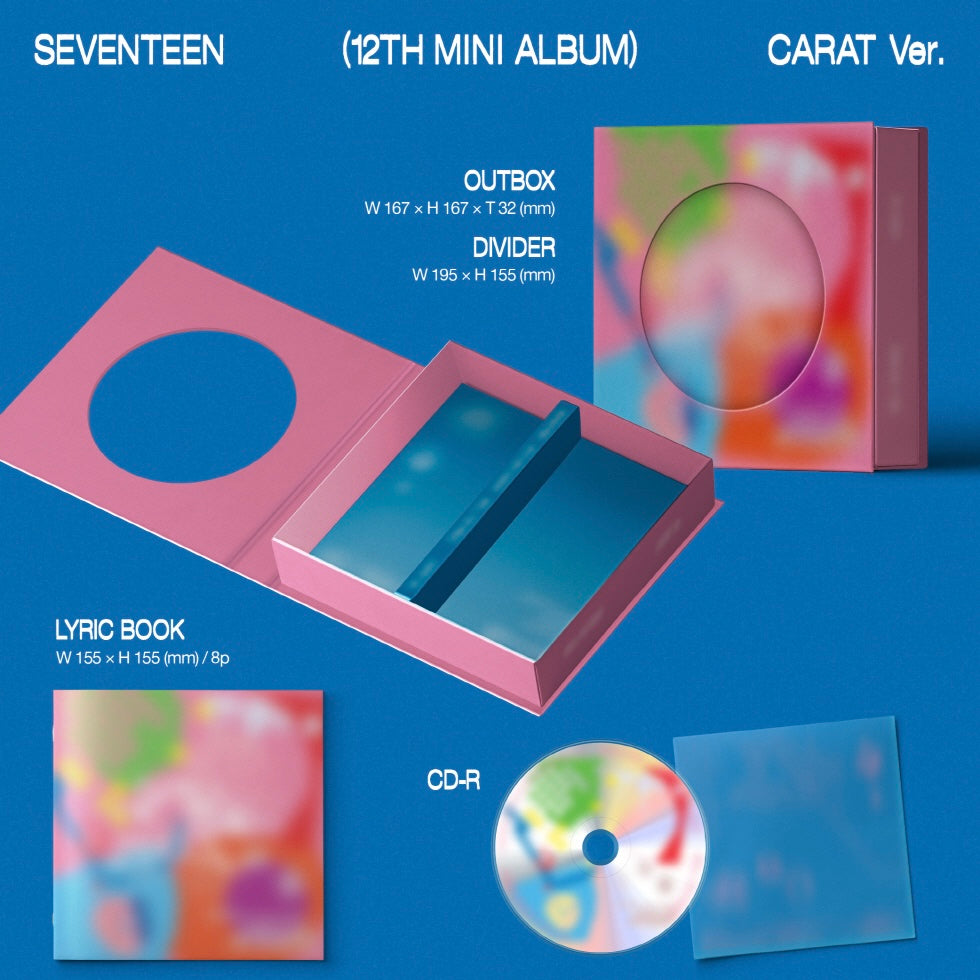 (PRE-ORDER) SEVENTEEN - 12TH MINI ALBUM [SPILL THE FEELS] CARAT VER. (RANDOM)