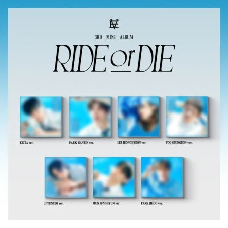 (PRÉCOMMANDE) EVNNE - 3ÈME MINI ALBUM [RIDE OR DIE] DIGIPACK VER. (7 VERSIONS) ALÉATOIRE