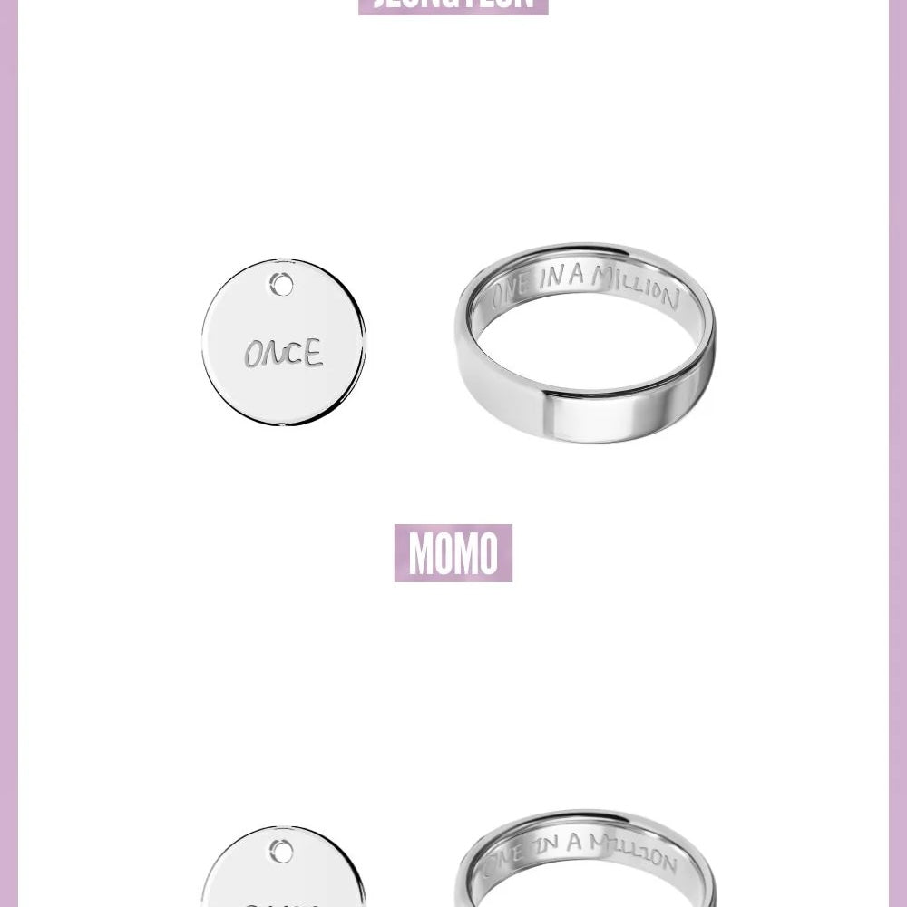 (PRE-ORDER) TWICE - TWICE <THIS IS FOR> WORLD TOUR IN INCHEON MD - RING NECKLACE SET (9 VERSIONS) - LightUpK