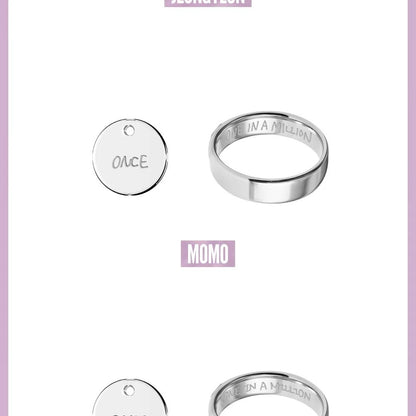(PRE-ORDER) TWICE - TWICE <THIS IS FOR> WORLD TOUR IN INCHEON MD - RING NECKLACE SET (9 VERSIONS) - LightUpK