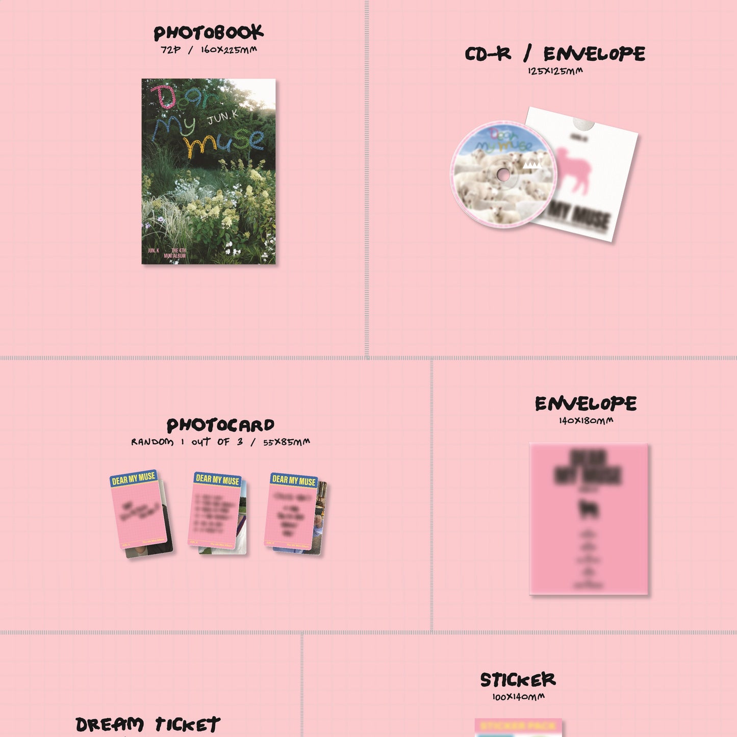 (PRE-ORDER) JUN. K - 4TH MINI ALBUM [DEAR MY MUSE] (2 VERSIONS) RANDOM - LightUpK