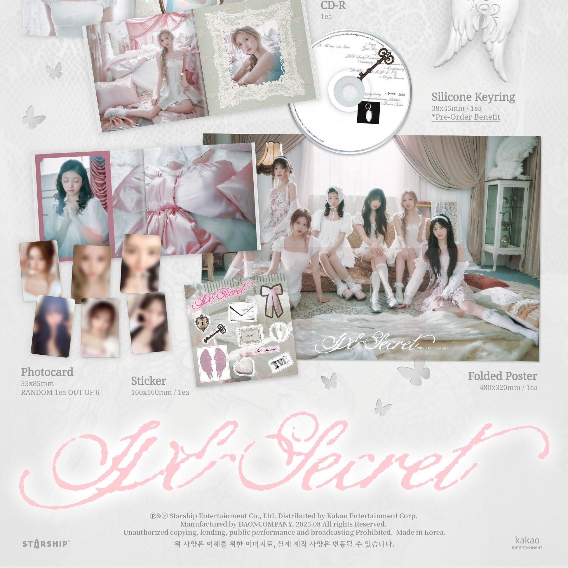 (PRE-ORDER) IVE - THE 4TH EP [IVE SECRET] (LOVED IVE VER.) - LightUpK