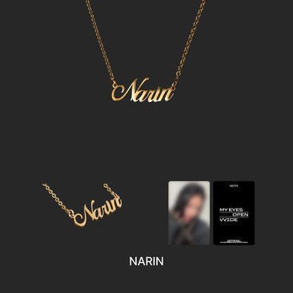 MEOVV - NAME PLATE NECKLACE [MEOVV] (6 VERSIONS) - LightUpK