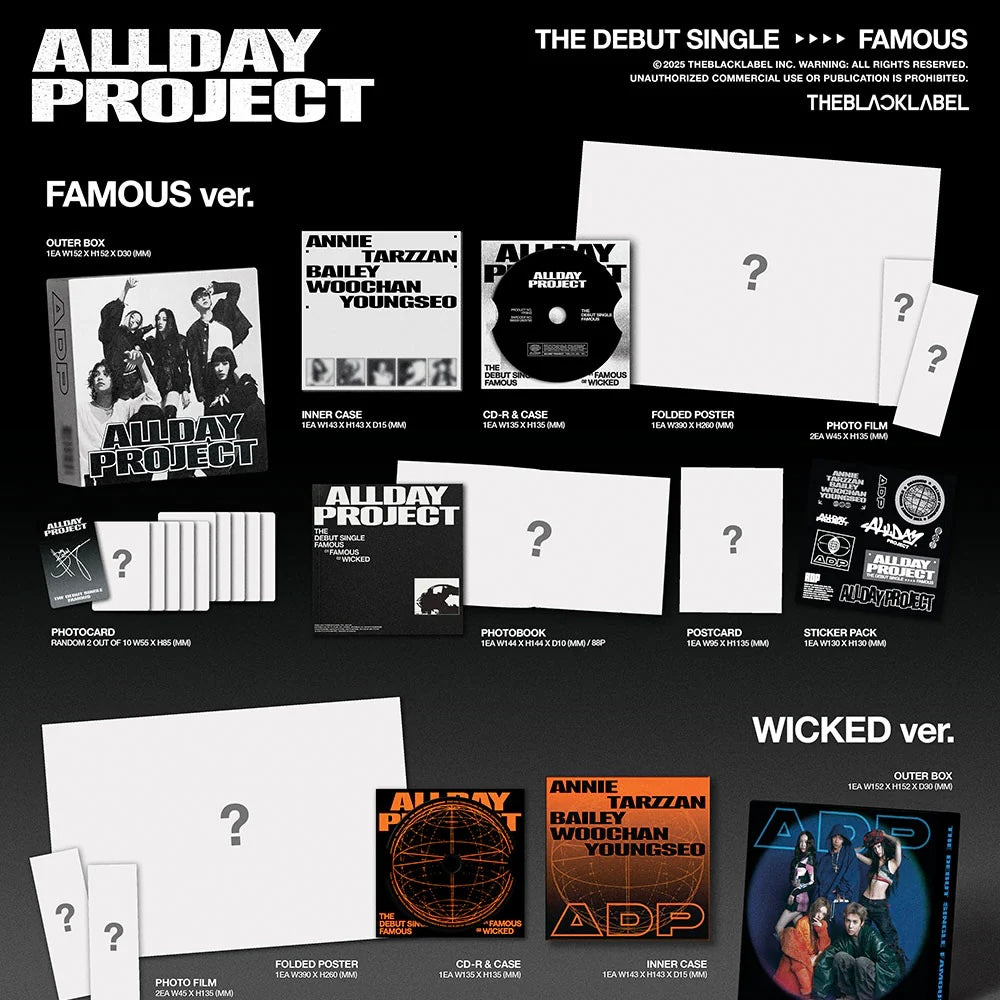 ALLDAY PROJECT - THE DEBUT SINGLE [FAMOUS] (2 VERSIONS) - LightUpK