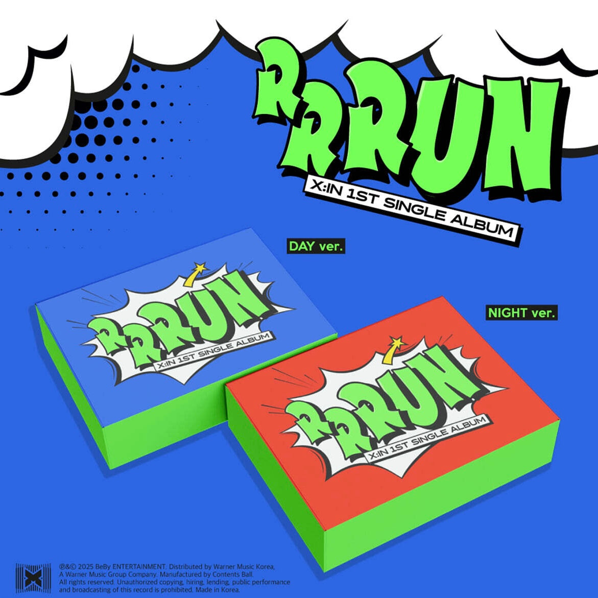 (PRE-ORDER) X:IN - 1ST SINGLE [RRRUN] (2 VERSIONS) RANDOM - LightUpK