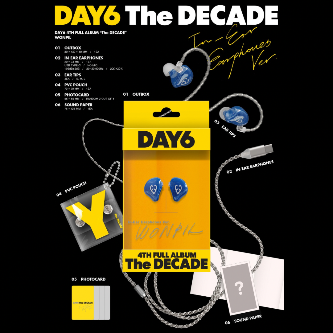 DAY6 ヨンケイ THE DECADE インイヤー DAY6 The DECADE インイヤー イヤホン ヨンケイ Young K DAY6