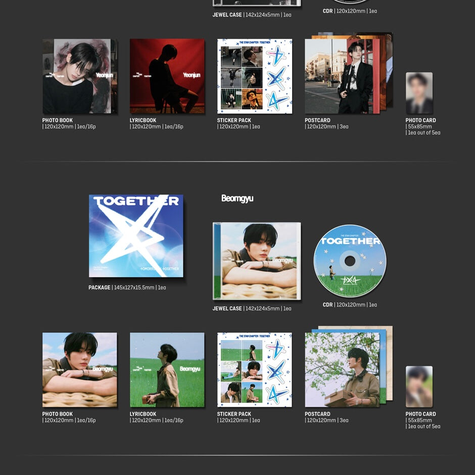 TOMORROW X TOGETHER (TXT) - THE STAR CHAPTER: TOGETHER (SOLO TRACK VER.) (5 VERSIONS) RANDOM - LightUpK