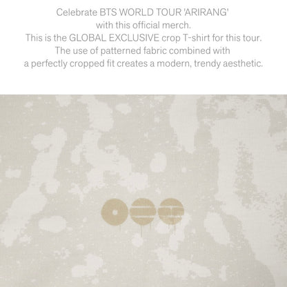 (PRE-ORDER) BTS - S/S CROP T-SHIRT (WHITE) (4 SIZES) - LightUpK