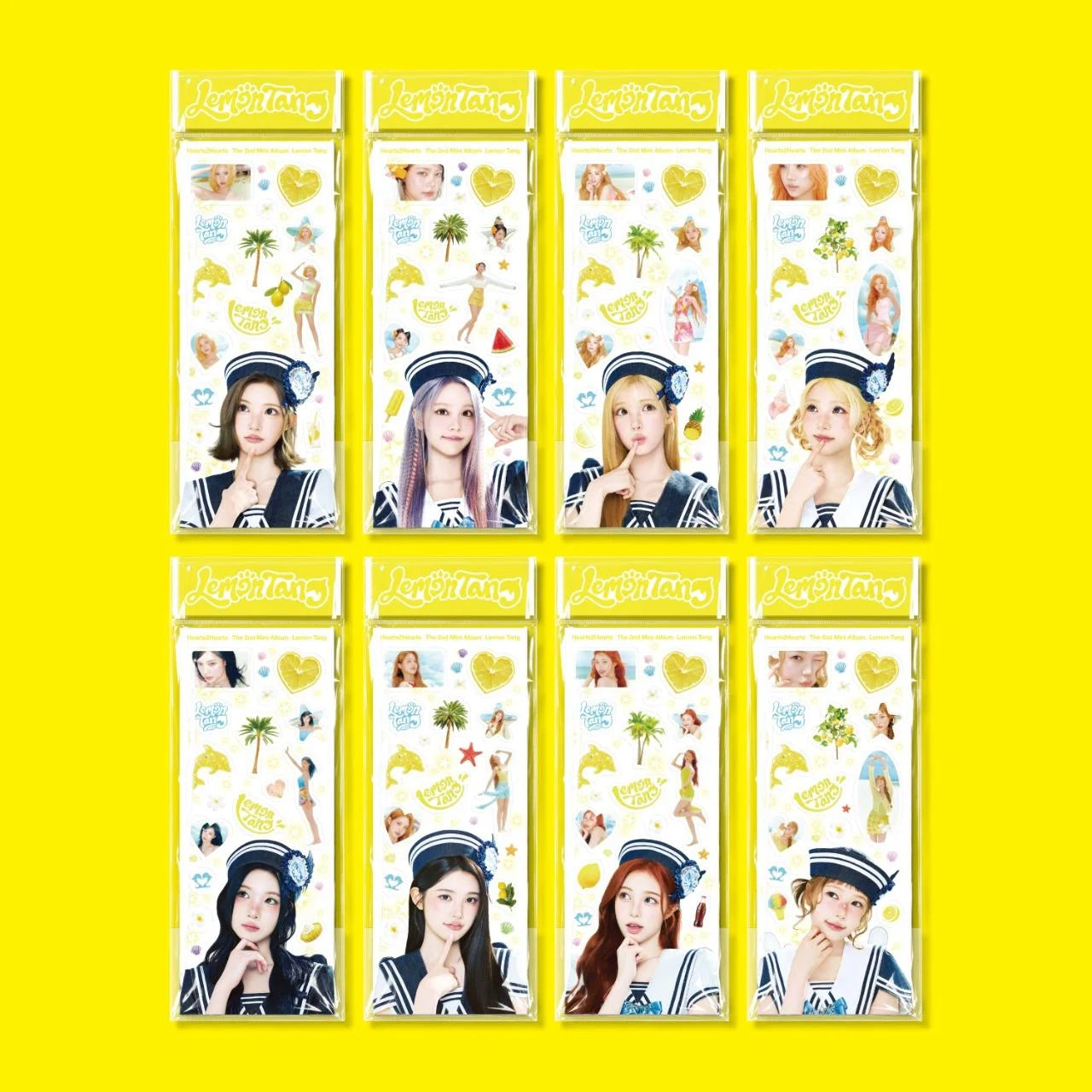 (PRE-ORDER) HEARTS2HEARTS - 2ND MINI ALBUM [LEMON TANG] (STICKER VER.) (8 VERSIONS) RANDOM