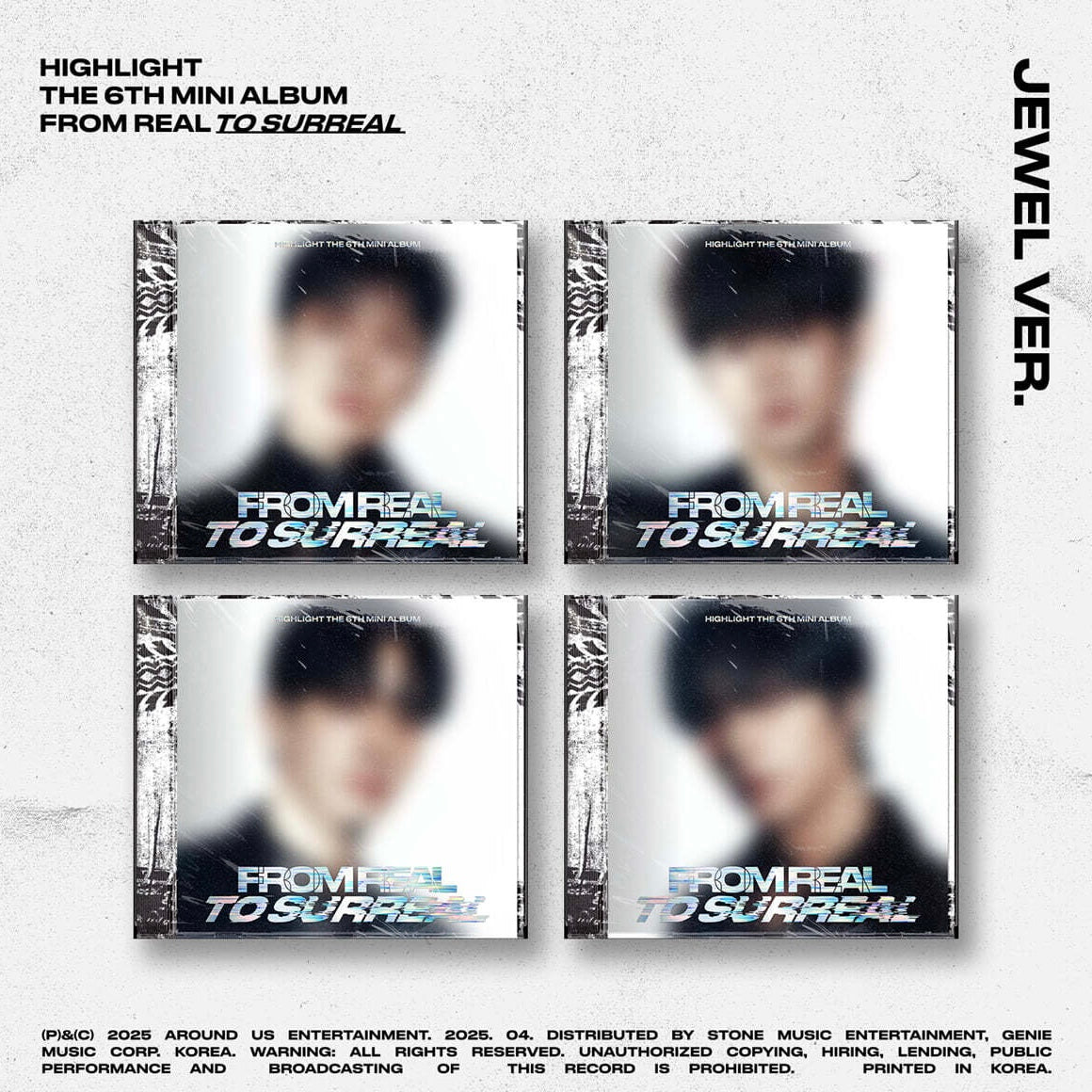 HIGHLIGHT - THE 6TH MINI ALBUM [FROM REAL TO SURREAL] (JEWEL VER.) (4 VERSIONS) - LightUpK