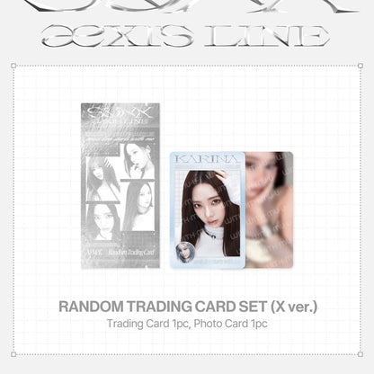 (PRE-ORDER) AESPA - 2025-26 AESPA LIVE TOUR [SYNK : AEXIS LINE] : RANDOM TRADING CARD SET (2 VERSIONS) - LightUpK