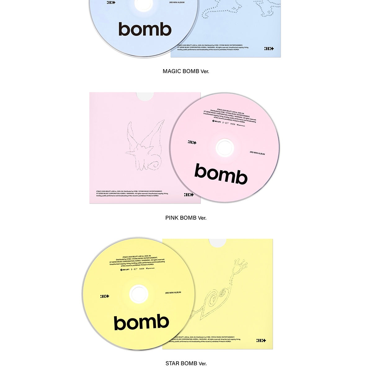 ILLIT - 3RD MINI ALBUM [BOMB] (3 VERSIONS) - LightUpK