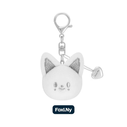 (PRE-ORDER) STRAY KIDS - DOMINATE : CELEBRATE POP-UP STORE MD - SKZOO FACE KEYRING SILVER VER. (8 VERSIONS) - LightUpK