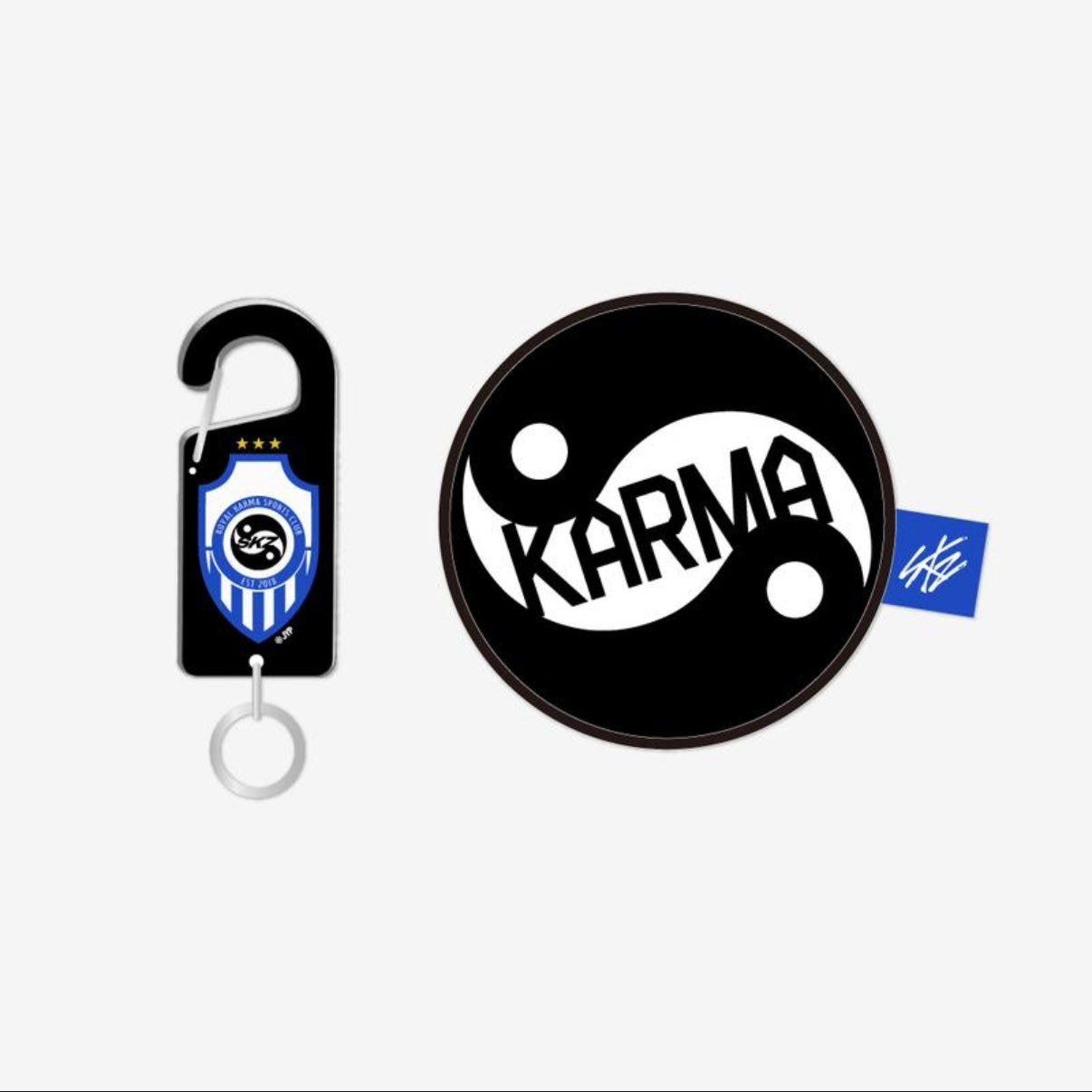 (PRE-ORDER) STRAY KIDS - ACRYLIC CARABINER & BALL POUCH SET - KARMA POP-UP MERCH - LightUpK