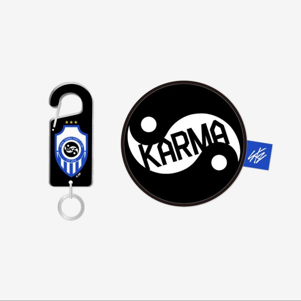 (PRE-ORDER) STRAY KIDS - ACRYLIC CARABINER & BALL POUCH SET - KARMA POP-UP MERCH - LightUpK