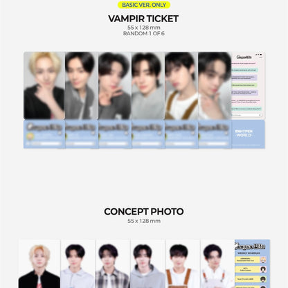 (PRE-ORDER) ENHYPEN - WORLD COUPON CARD COLLECTION (CAMPUS LIFE BASIC VER.) - LightUpK