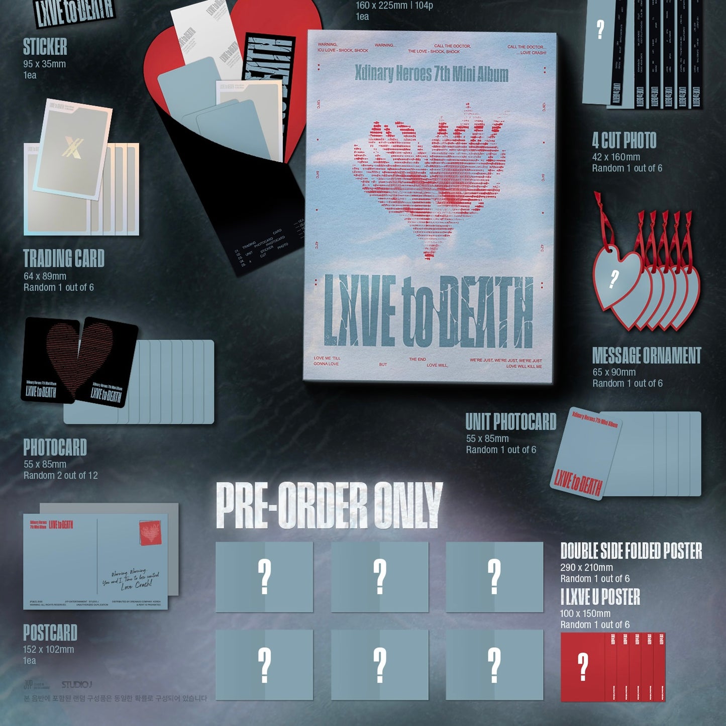 (PRE-ORDER) XDINARY HEROES - 7TH MINI ALBUM [LXVE TO DEATH] PHOTOBOOK VER. (2 VERSIONS) RANDOM - LightUpK