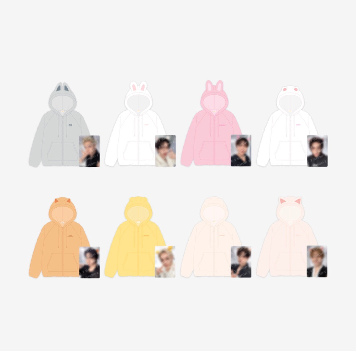 (PRÉCOMMANDE) STRAY KIDS - SWEAT À CAPUCHE ZIPPÉ EN POLAIRE SKZOO - RUN IT (8 VERSIONS)