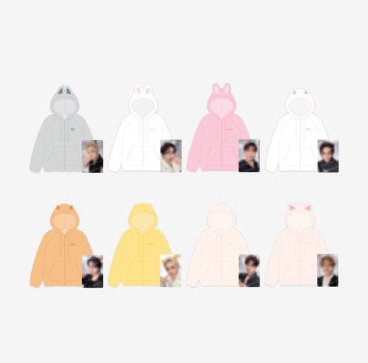 (PRÉCOMMANDE) STRAY KIDS - SWEAT À CAPUCHE ZIPPÉ EN POLAIRE SKZOO - RUN IT (8 VERSIONS)