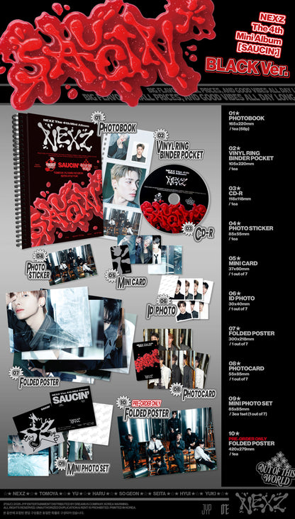 (PRE-ORDER) NEXZ - 4TH MINI ALBUM [SAUCIN'] (2 VERSIONS) RANDOM