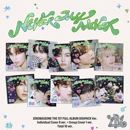 (PRE-ORDER) ZEROBASEONE - THE 1ST FULL ALBUM [NEVER SAY NEVER] DIGIPACK VER. (10 VERSIONS) RANDOM - LightUpK