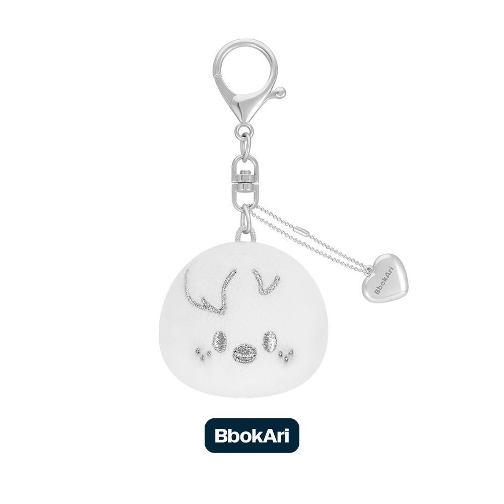 (PRE-ORDER) STRAY KIDS - DOMINATE : CELEBRATE POP-UP STORE MD - SKZOO FACE KEYRING SILVER VER. (8 VERSIONS) - LightUpK