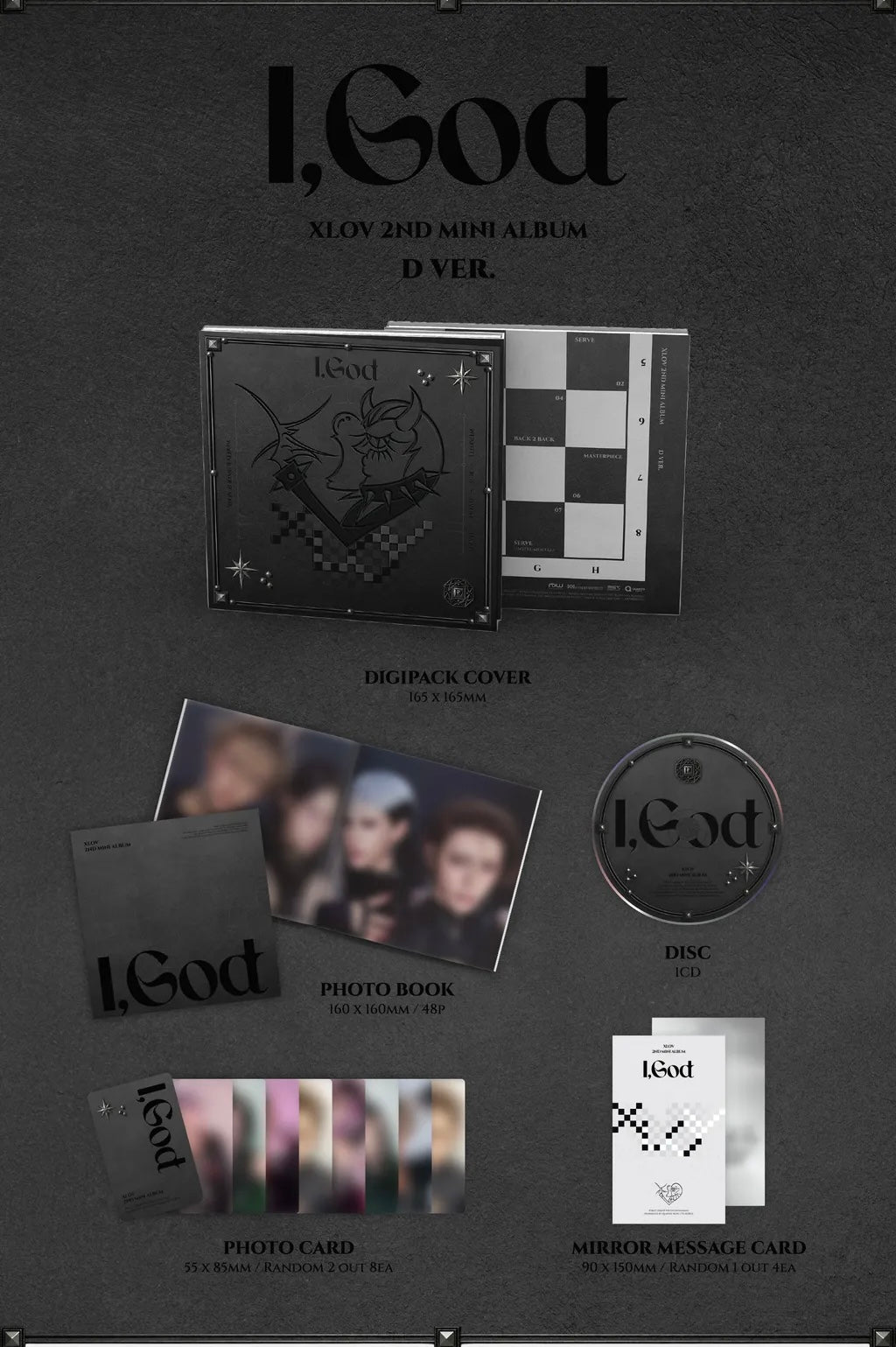 XLOV - 2ND MINI ALBUM [I,GOD] (4 VERSIONS)
