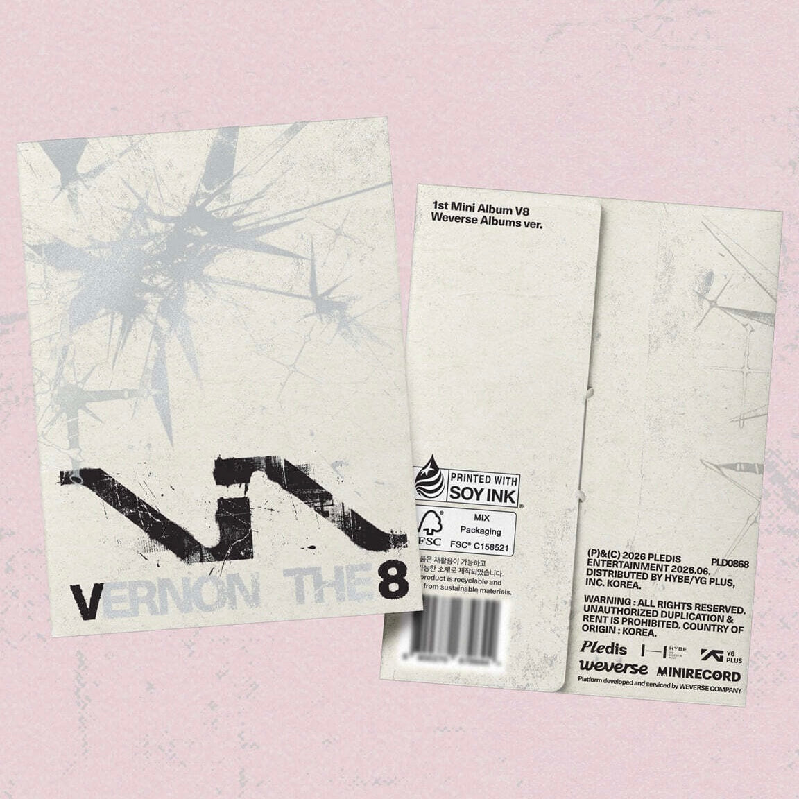 (PRE-ORDER) THE 8, VERNON - V8 1st Mini Album 'V8' WEVERSE ALBUM VER.