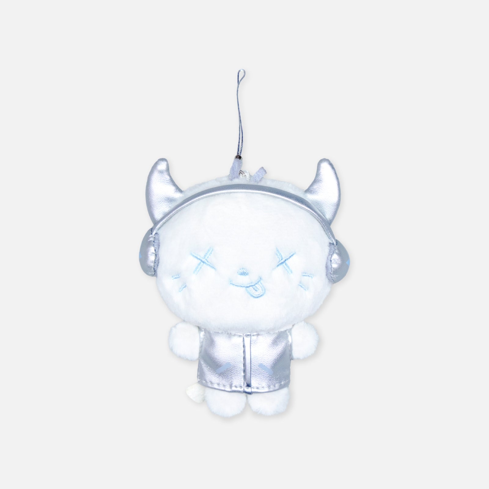 (PRE-ORDER) AESPA - 2025-26 AESPA LIVE TOUR [SYNK : AEXIS LINE] : FANLIGHT DOLL KEY RING (SILVER VER.) (4 VERSIONS) - LightUpK