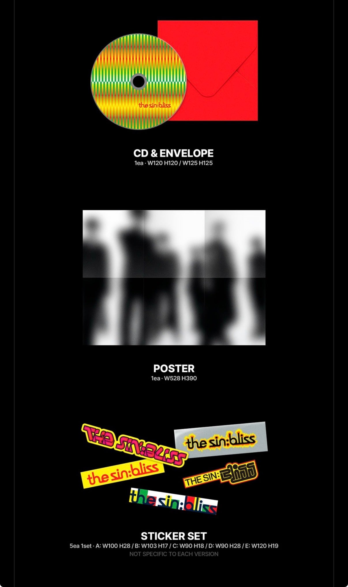 (PRE-ORDER) ENHYPEN - THE SIN: BLISS (4 VERSIONS) RANDOM