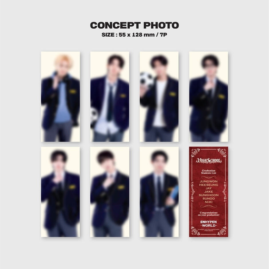 (PRE-ORDER) ENHYPEN - WORLD COUPON CARD COLLECTION (HIGH SCHOOL BASIC VER.) - LightUpK