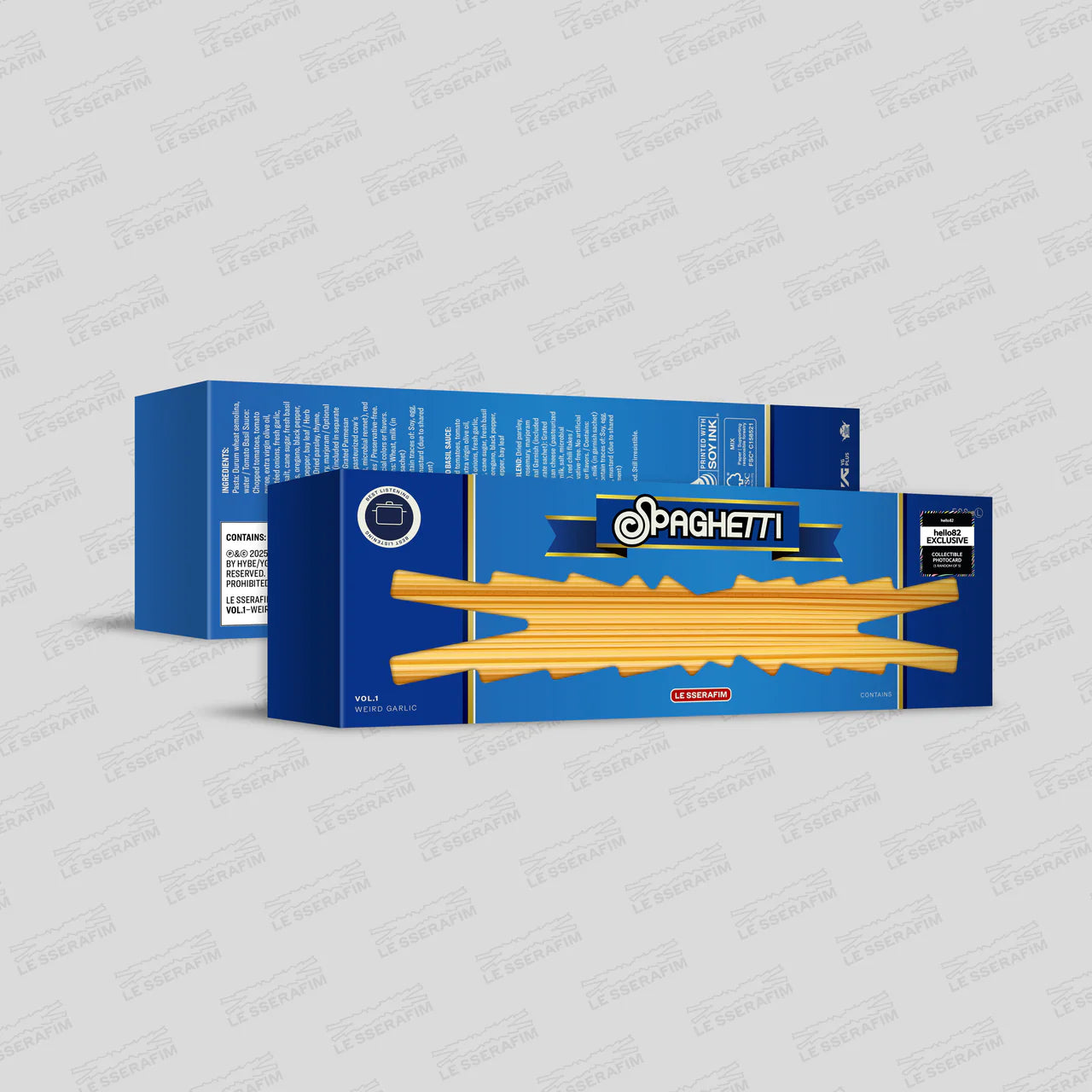 [HELLO82] [HELLO82 EXCLUSIVE] LE SSERAFIM - 'SPAGHETTI' (3 VERSIONS) - LightUpK
