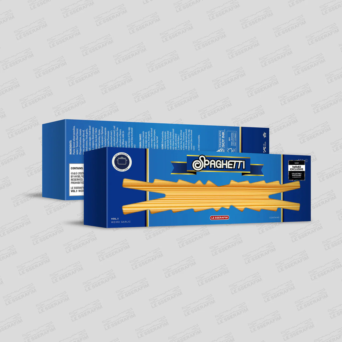 [HELLO82] [HELLO82 EXCLUSIVE] LE SSERAFIM - 'SPAGHETTI' (3 VERSIONS) - LightUpK