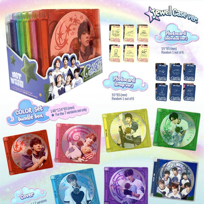 (PRE-ORDER) NCT WISH - 3RD MINI ALBUM [COLOR] (JEWEL CASE VER.) (7 VERSIONS) RANDOM - LightUpK