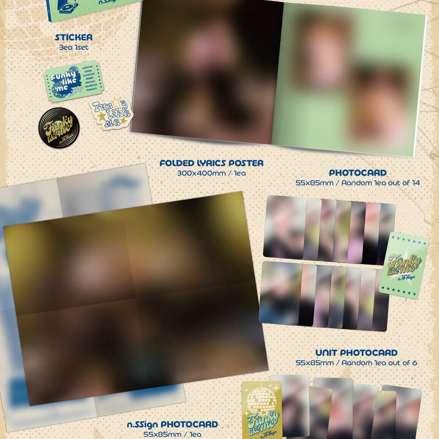 (PRE-ORDER) N.SSIGN - FUNKY LIKE ME (2 VERSIONS) RANDOM