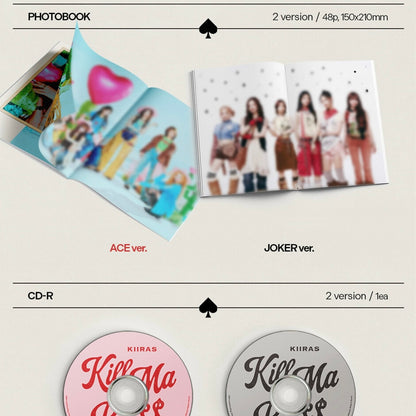 KIIRAS - 1ST MINI ALBUM [KILL MA BO$$] (2 VERSIONS) - LightUpK