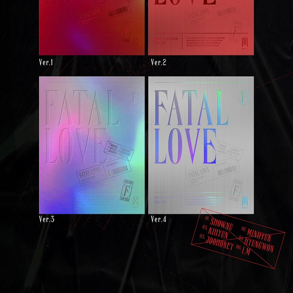 MONSTA X - VOL.3 [FATAL LOVE] (4 VERSIONS) - LightUpK
